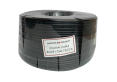 WesternSecurity WS-RG59+2x0.75 200m Black