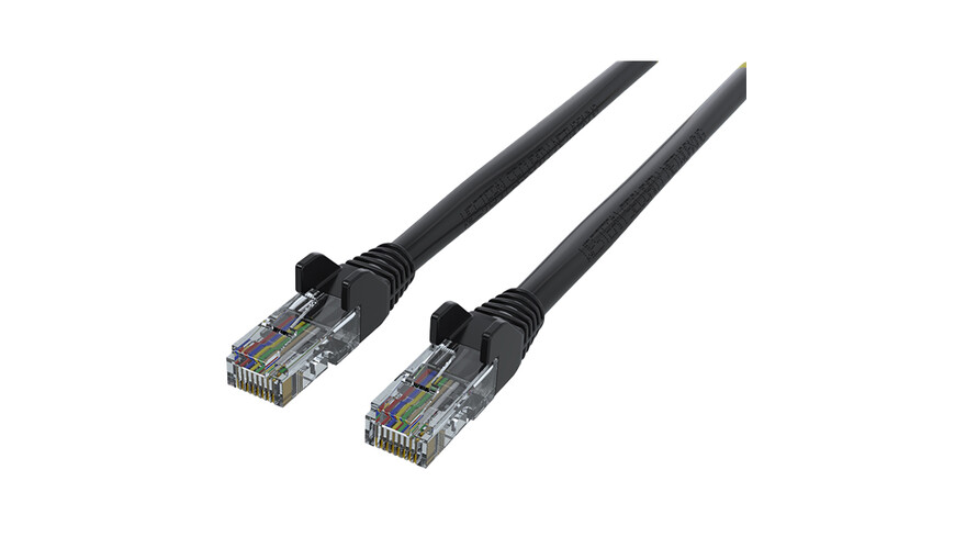 WS Networking WSN-P UTP C6 0.5m Black